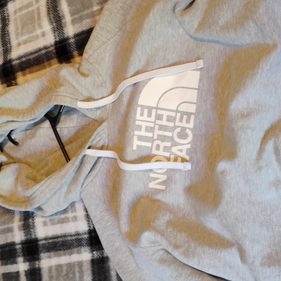 The North Face Light Gray Hoodie - Picture 1 of 2